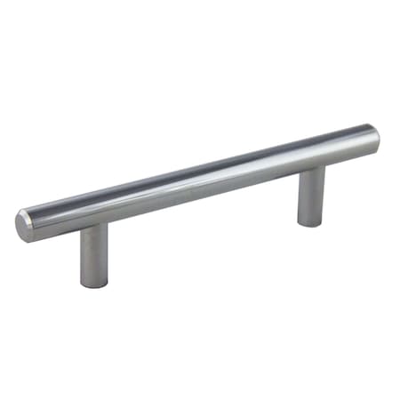 Pride Industrial 6in Bar Cabinet Pull with 3-3/4in Center to Center Polished Chrome Finish P1096PC