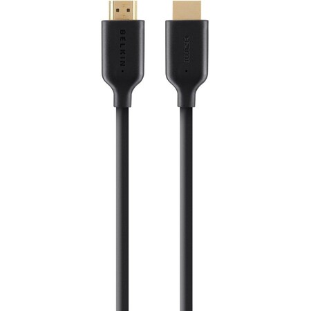Belkin Cable, Hdmi, M/M, 2M, High Speed W/Ethernet, Black, Gold F3Y021BT2M
