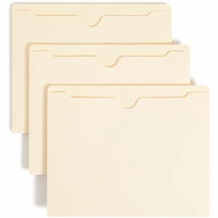 Smead File Jacket 8-1/2 x 11", Straight-Cut Tab, Manila, Pk100 75410