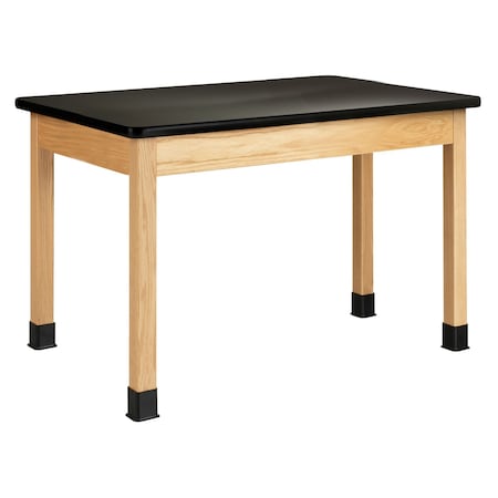 Diversified Spaces Plain Apron Table, Red Oak, Wood Surface, 48" L x 48" W P7126K30N