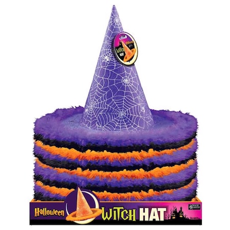 Magic Seasons Halloween Spiderweb Witch Hat 1 pk 768467