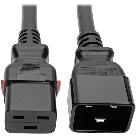 Eaton Tripp Lite Series Power Extension Cord, Locking C19 to C20 - Heavy-Duty, 20A, 100-250V, 12 AWG, 10 P036-L10