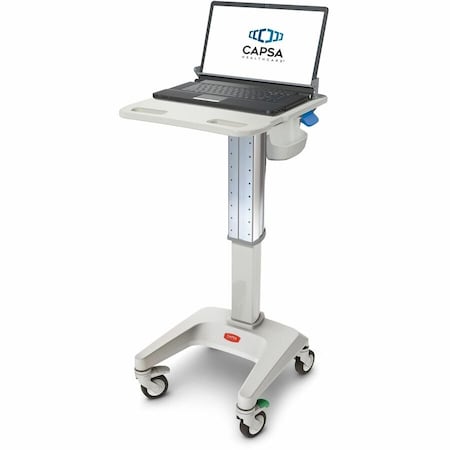 Capsa Solutions Capsa Healthcare LX5 Non-Powered Laptop Cart, No Drawers, 35 lbs. Weight Capacity LX5-NG-D00-N-35