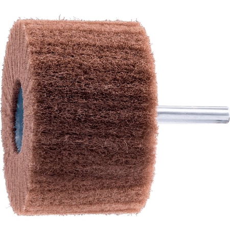 Pferd PFERD POLINOX Mounted Flap Wheel, 3in x 2, 360 Grit, Radial, 1/4in Shank, Aluminum Oxide 46195