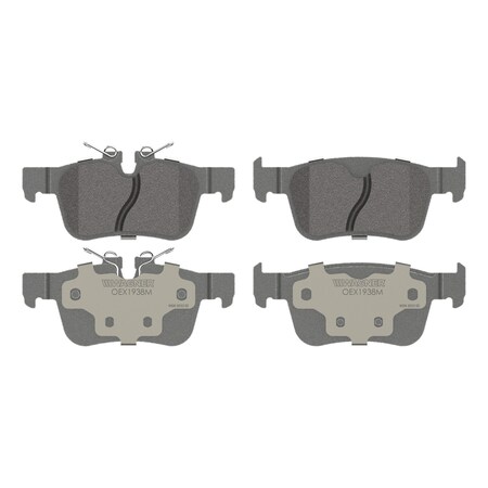 Wagner Brake OEX Rear Disc Brake Pad Set Premium Semi - Met,  OEX1938M