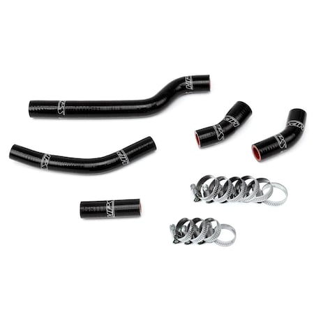 Hps Performance High Temp Reinforced Silicone Radiator Coolant Hose Kit, Black,  57-1260-BLK