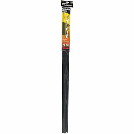 Master Caster Channel, J Style, 1 1/8Hx48Lx2 3/8Win, Blk 00205