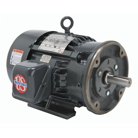U.S. Motors Three-Phase Motor, 3 HP, 213TC Frame, 190V, 208-230/460V, 380V Voltage, 1,175 Nameplate RPM HD3P3EC