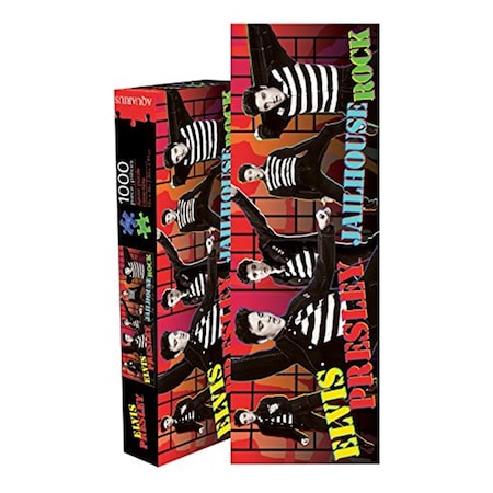 Aquarius 12 x 36 in. Elvis Jailhouse Rock Slim Jigsaw Puzzle, 1000PK 131247