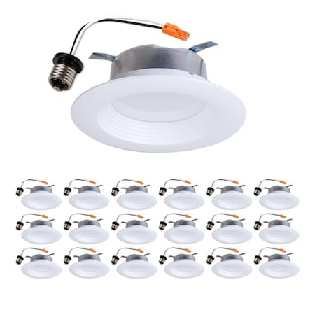 Halo Bright White 4 in. W LED Recessed Downlight 8 W LTE46930-18PK
