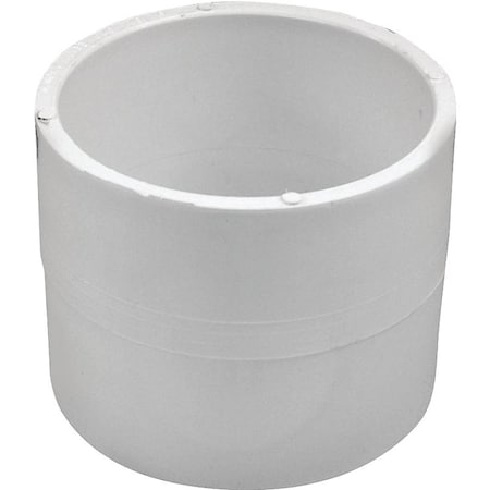 Genova CANPLAS Repair Coupling, 3 in, Hub, PVC, White 193003R