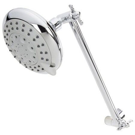 Plumb Pak 5-Function Shower Head, Round, 1.8 gpm, 5-Spray Function, Polished Chrome, 4-3/4 in Dia K730CP