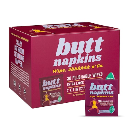Butt Napkins Butt Napkins, Active, 30PK BNAPS-30-RNR