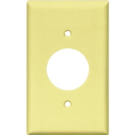 Eaton Wiring Devices Single Receptacle Wallplate, 4-1/2 in L, 2-3/4 in W, Standard, 1-Gang, Thermoset 2131V-BOX