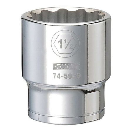 Dewalt Impact Socket, 3/4in, 12-Point, 1-1/2in SAE, DWMT74595OSP DWMT74595OSP