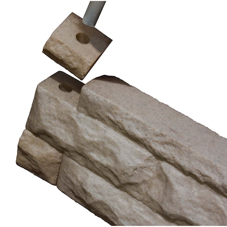 Good Ideas Garden Wizard Stone Landscape Border Wall Finish Kit - Sandstone GW-WALLC3-SAN