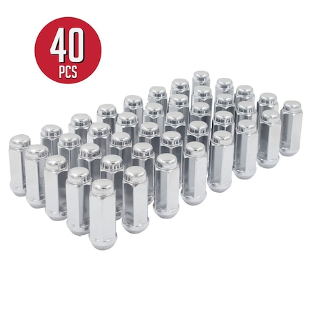 Coyote Wheel Accessories LUG NUTS, Carbon Steel, 2.4 in, 7/8 in Hex 131173XL