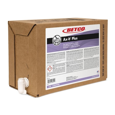 Betco Ax-it Plus Floor Stripper, 5 gal Bag-in-Box 154B500