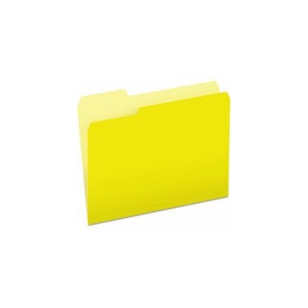 Pendaflex File Folders 8-1/2" x 11", 1/3-Cut Tab, Yellow, 100PK PFX15213YEL
