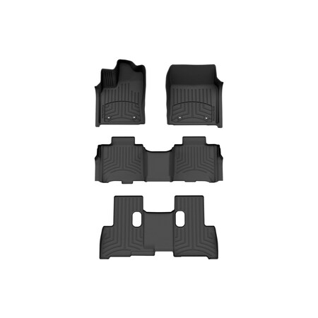 Weathertech Black, Front and Rear and Rear FloorLiner HP 441784-1-2-3IM