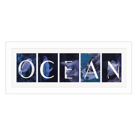 Homeroots Ocean 2 White Framed Print Wall Art 415691