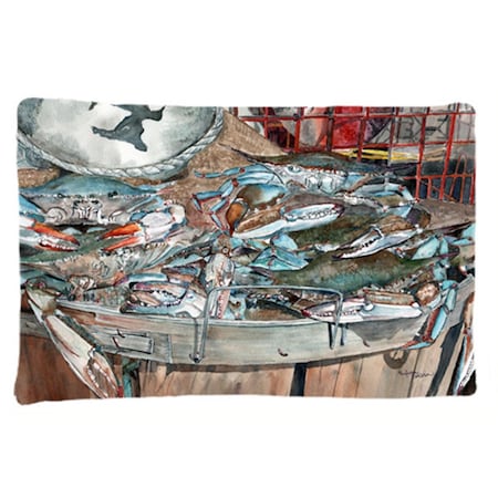 Carolines Treasures Basket Full of Blue Crabs Fabric Standard Pillowcase 8961PILLOWCASE