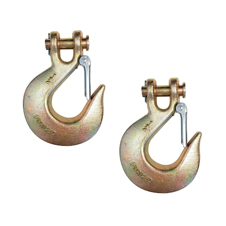 Tie 4 Safe G70 1/2'' Clevis Slip Hooks Tow Chain Hook Flatbed Truck Trailer Tie Down, 2PK FH407-12-2