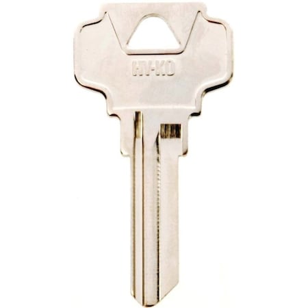 Hy-Ko Key Blank, Brass, Nickel, For Dexter Cabinet, House Locks and Padlocks 11010DE6