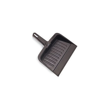 Rubbermaid Heavy Duty Plastic Dust Pan Charcoal 12.25 in 1 / ea FG200500CHAR-EA