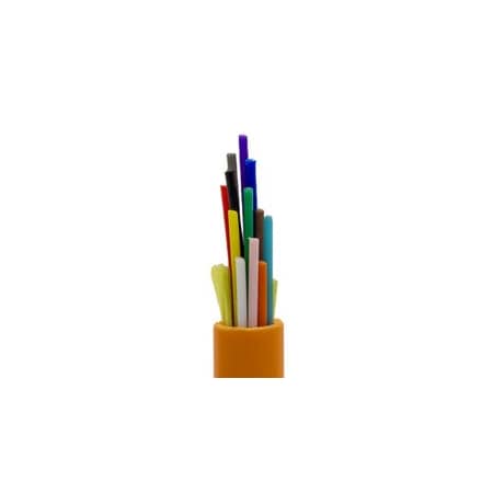 Cable Wholesale 12 Fiber Indoor Distribution Fiber Optic Cable, Multimode 62.5/125 OM1, Corning InfiniCor 300, 10F2-212NH