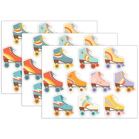 Teacher Created Resources Roller Disco Skates Accents, 30-Piece Set, 3PK 6981