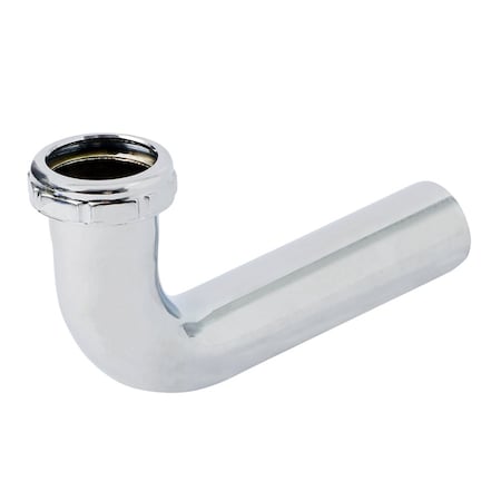 Everflow Slip Elbow for Tubular Drain Applications, 22GA Chrome Plated Brass 1-1/4"x12" 11912