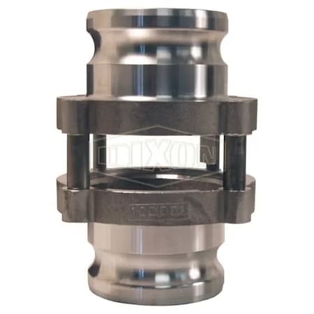 Dixon In-Line Cam and Groove Sight Glass, 4 in Nominal, Adapter End Style, Aluminum, Domestic 3544AA