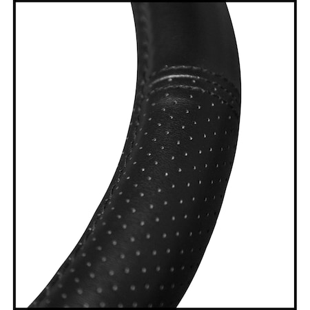 Plasticolor STEERING WHEEL COVER For 1412 To 1512 Inch Wheels Gray Dodge Ram Deluxe Elite Logo 006697R25