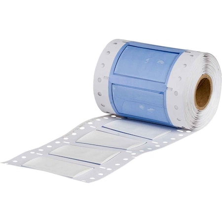 Brady PermaSleeve Heat Shrink Wire and Cable Labels 3/4 in. Dia for 1 in. Small Core Printers, 1 in. White 3PS-750-2-WT-SC-2