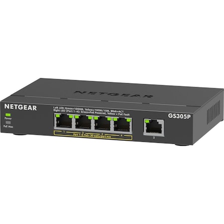 Netgear 5 Port PoE Gigabit Unm GS305P300NAS