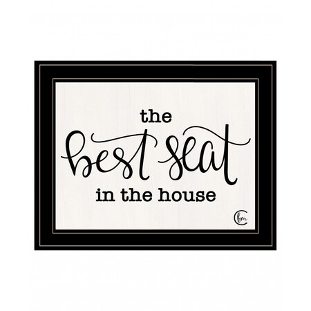 Homeroots The Best Seat in the House 2 Black Framed Print Bathroom Wall Art 408116
