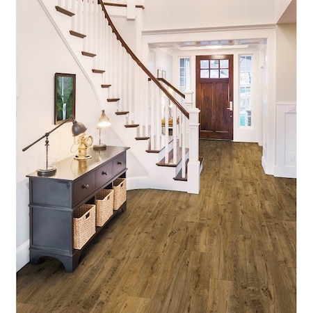 Healthier Choice Flooring Laminate Flooring Plank, 4-Sided Bevel Profile, Wood, Town Mill, 48 in L, 7.7 in W, 10PK HCL803C05