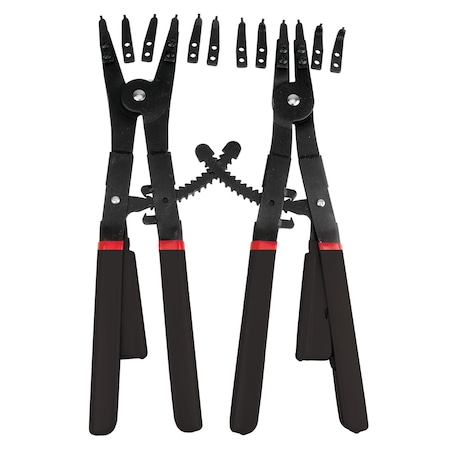 Performance Tool 16 in. Snap Ring Plier Set, Internal External Pliers, Heavy Duty, 2pc W88015