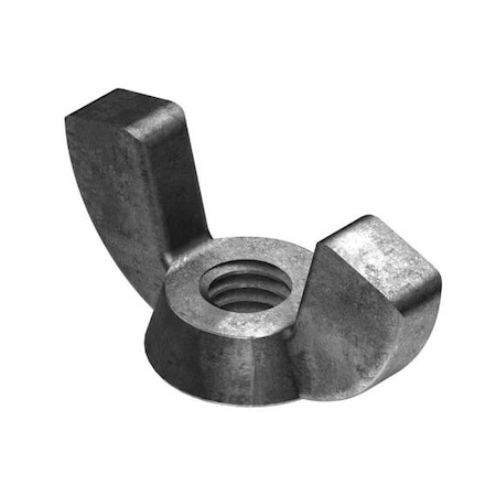 Huyett Wing Nut, #8-32, Low Carbon Steel, Zinc Clear Trivalent, 0.406 in Ht, 1.235 in Max Wing Span NUTW05-0008-0406LC3
