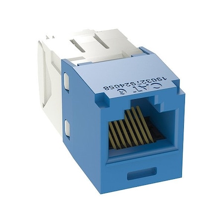 Panduit Jack Module, 18.29 mm H, Blue, PK24 CJ688TGBU-24