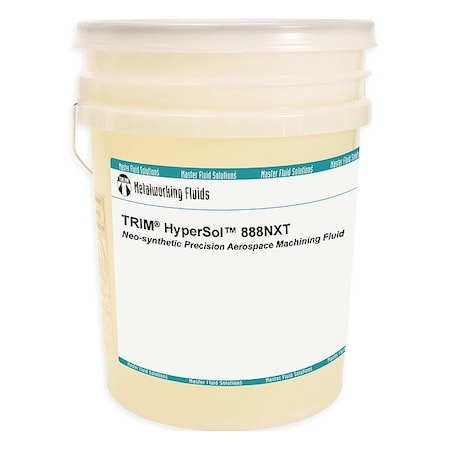 Trim Cutting Fluid, HyperSol 888NXT, Synthetic, 5 gal, Pail, Golden Yellow HS888NXT-5G