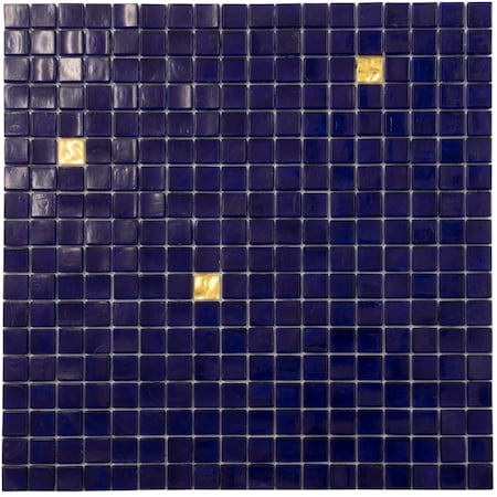 Apollo Tile Mingles 11.6inx11.6in Glossy White and Gold Glass Mosaic Wall and Floor Tile 18.69 sqft/case, 20PK APLDE8811MIX1