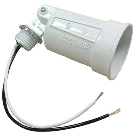 Hubbell Lamp Holder, 120 V, 75 to 150 W, White 5606-6