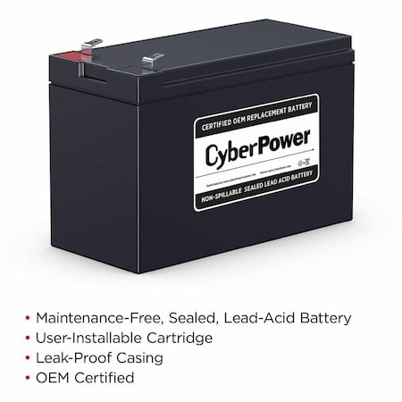 Cyberpower CYBERPOWER BATTERY CARTRIDGE 18-MONTH WARRANTY RB1270B