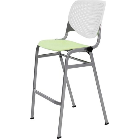 Kfi Poly Stack Barstool, Lime Gn Seat BR2300-BP08-SP14