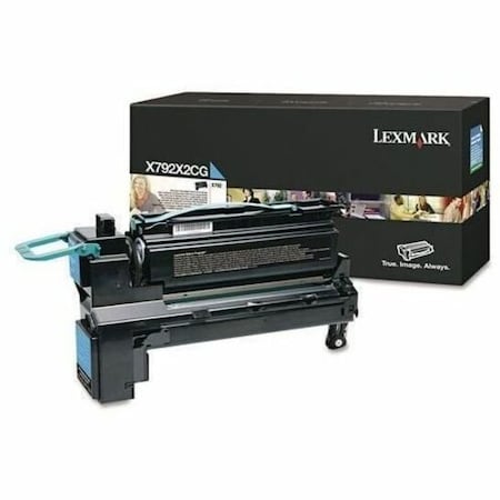 Lexmark X792X2CG Extra High-Yield Toner, 20,000 Page-Yield, Cyan X792X2CG