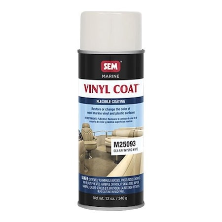 Sem Vinyl Coat, 16 oz, Sea Ray Mystic White, No VOC VOC, 24 hr Curing M25093