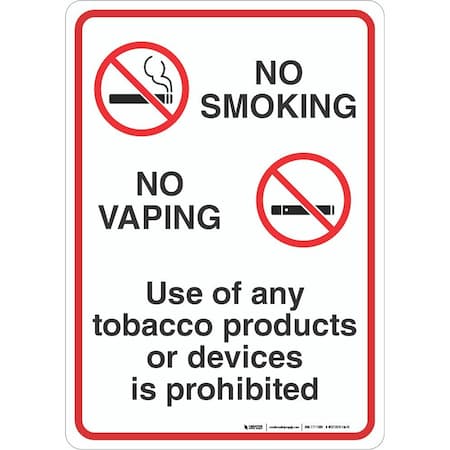 Creative Safety Supply Wall Sign, 7 in Height, 10 in Width, Vinyl and permanent pressure sensitive adhesive WS72070-10-PS