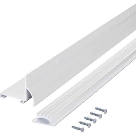 M-D Building Products Building Products 1.75'' W. x 1.625'' H. x 36'' L. Aluminum White Door Bottom 6395